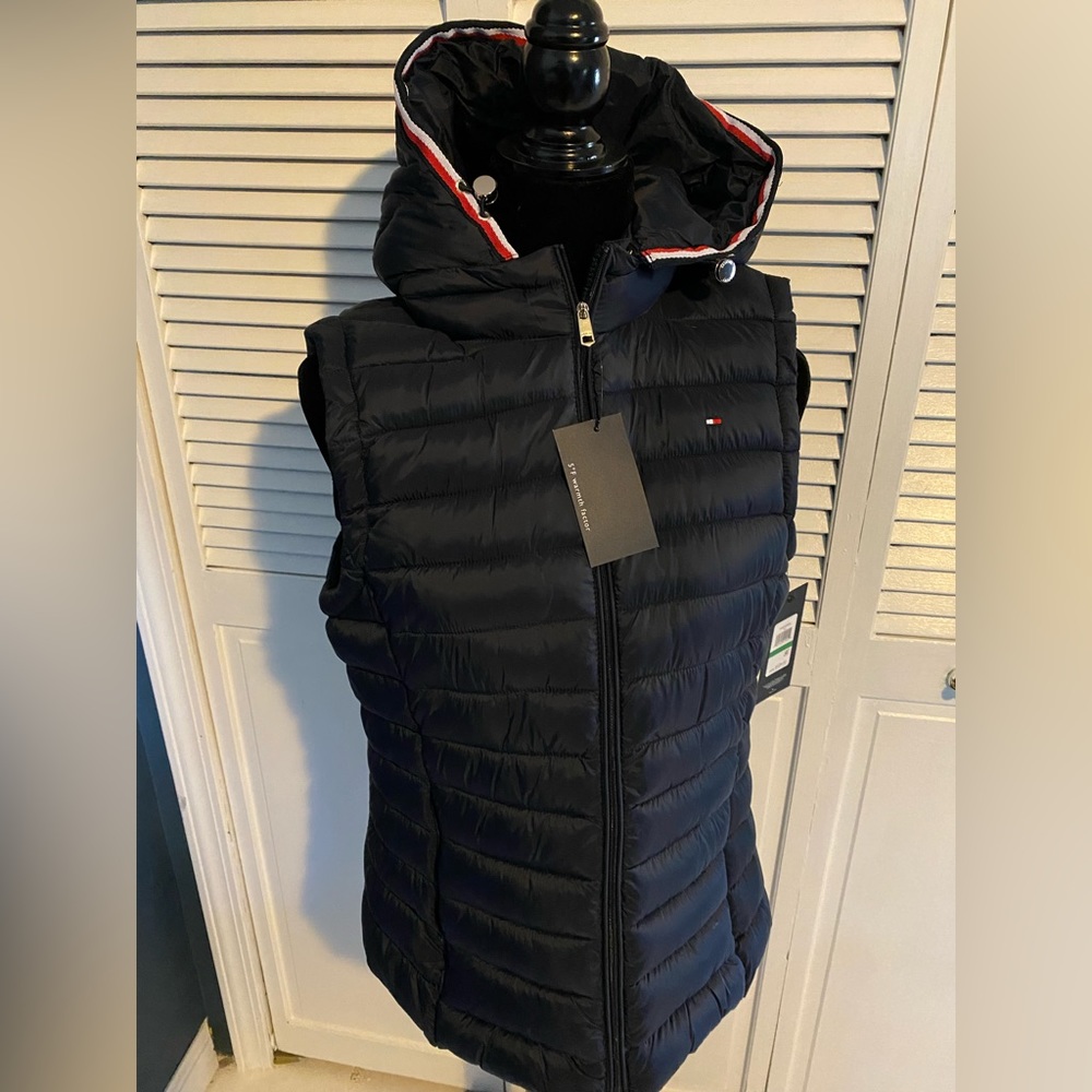 Tommy Hilfiger down vest (women’s size large) - new with tags